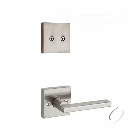 KWIKSET Dummy Interior Halifax Lever Trim with Square Rose New Chassis Satin Nickel Finish 973HFLSQT-15